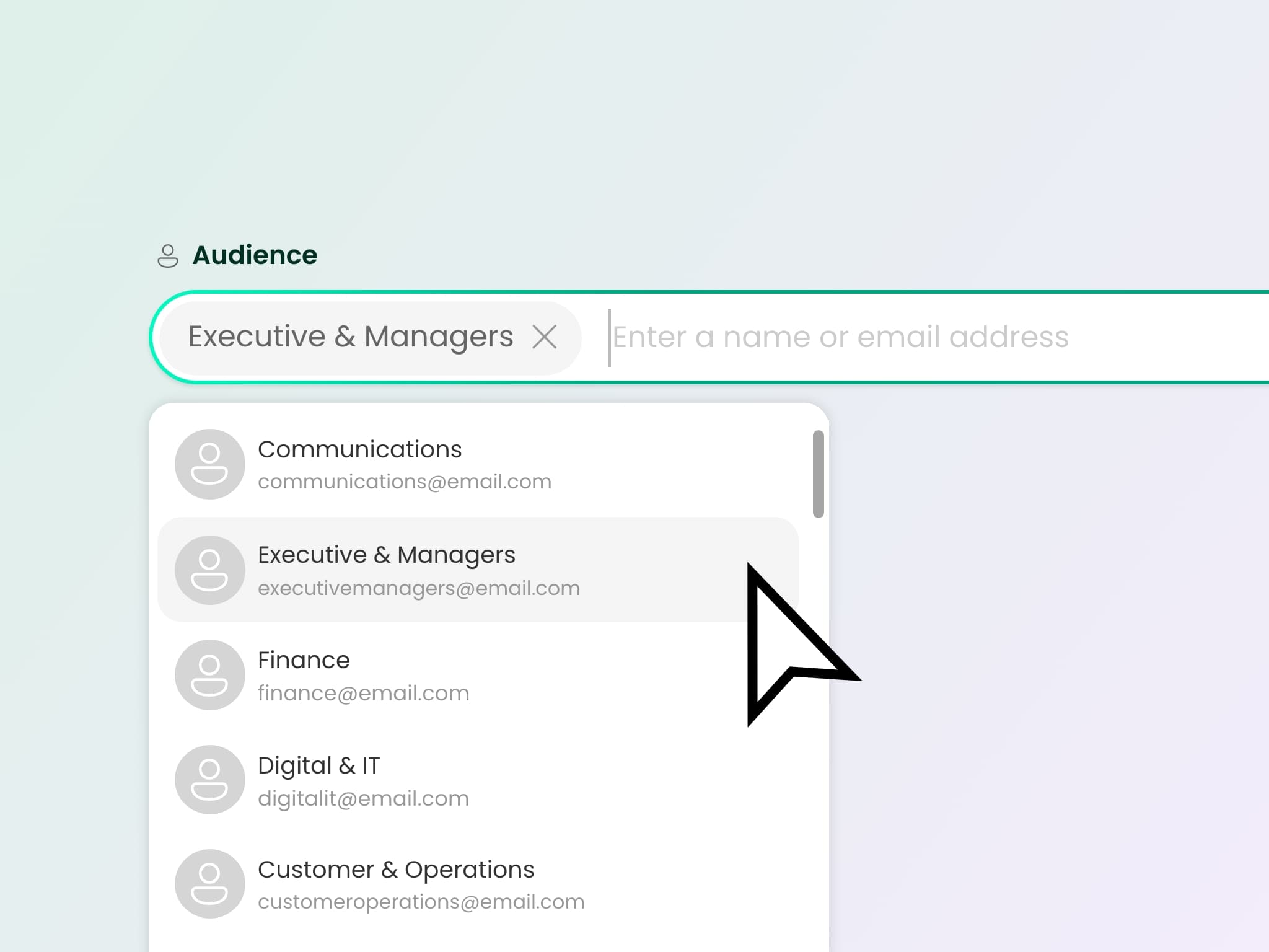 News feed with video carousel, personalised department feed, and alert banner